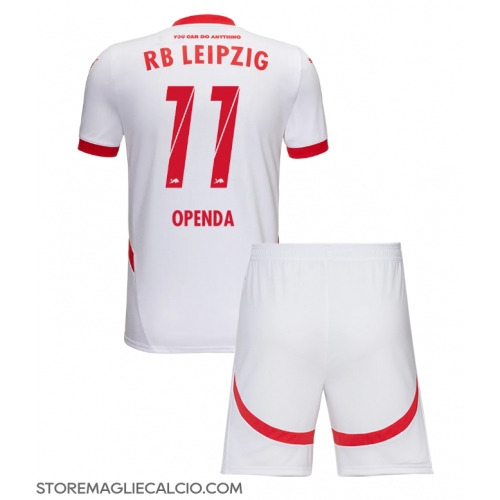 RB Leipzig Lois Openda #11 Maglia Gara Casa Repliche 2024-25 Bambino Maniche Corte RB Leipzig Lois Openda #11 Maglia Gara Casa Repliche 2024-25 Bambino Maniche Corte